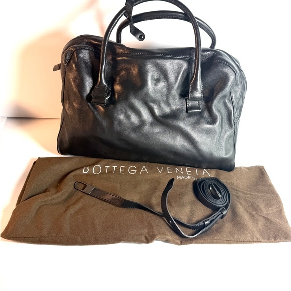 Bottega Veneta Other - Bottega Veneta Black Leather Satchel. Briefcase. Crossbody .